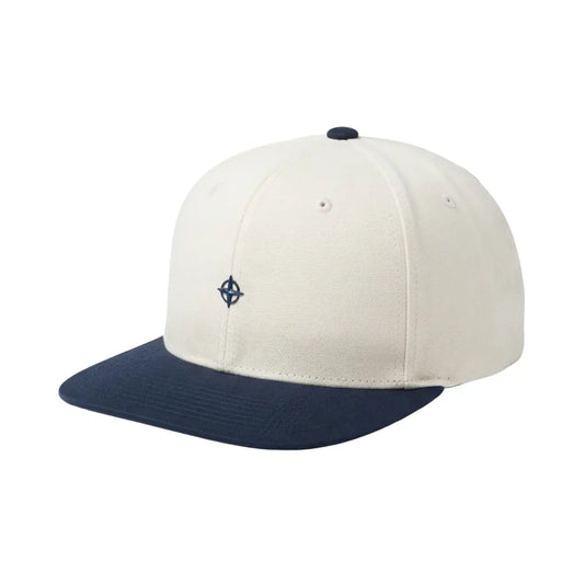 Prvo Retro Two-Tone Snapback Cap (Off-White Navy)